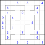 Судоку-пазл 9х9 #336 очень трудный