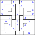 Судоку-пазл 9х9 #340 очень трудный