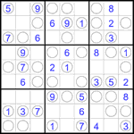 Судоку “Чет-нечет” 9х9 #279 легкий