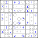 Судоку “Чет-нечет” 9х9 #283 легкий