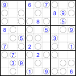 Судоку “Чет-нечет” 9х9 #283 средний