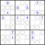 Судоку “Чет-нечет” 9х9 #271 трудный