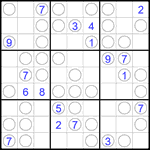 Судоку “Чет-нечет” 9х9 #272 трудный