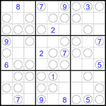 Судоку “Чет-нечет” 9х9 #279 трудный