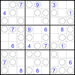 Судоку “Чет-нечет” 9х9 #280 трудный