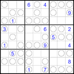 Судоку “Чет-нечет” 9х9 #266 очень трудный