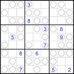 Судоку “Чет-нечет” 9х9 #268 очень трудный