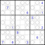 Судоку “Чет-нечет” 9х9 #271 очень трудный