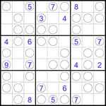 Судоку “Чет-нечет” 9х9 #272 очень трудный