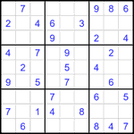 Судоку 9х9 #1871 легкий