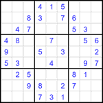 Судоку 9х9 #1872 легкий