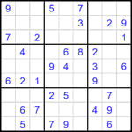 Судоку 9х9 #1875 легкий