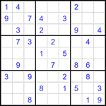 Судоку 9х9 #1876 легкий
