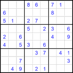 Судоку 9х9 #1878 легкий