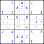 Судоку 9х9 #1881 легкий