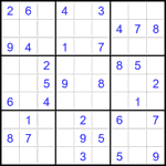 Судоку 9х9 #1883 легкий