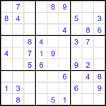 Судоку 9х9 #1886 легкий