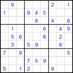 Судоку 9х9 #1888 легкий