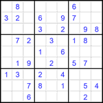 Судоку 9х9 #1890 легкий