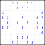 Судоку 9х9 #1891 легкий
