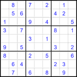 Судоку 9х9 #1892 легкий