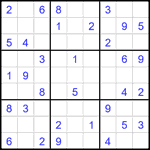Судоку 9х9 #1893 легкий