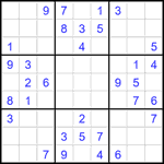 Судоку 9х9 #1894 легкий