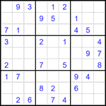Судоку 9х9 #1895 легкий