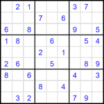 Судоку 9х9 #1896 легкий