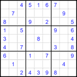 Судоку 9х9 #1897 легкий