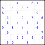 Судоку 9х9 #1898 легкий