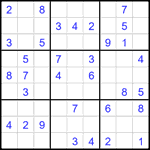 Судоку 9х9 #1899 легкий