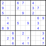 Судоку 9х9 #1900 легкий