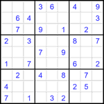 Судоку 9х9 #1901 легкий