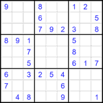 Судоку 9х9 #1902 легкий
