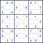 Судоку 9х9 #1904 легкий