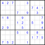 Судоку 9х9 #1906 легкий