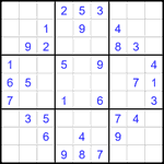 Судоку 9х9 #1907 легкий