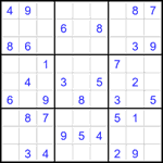 Судоку 9х9 #1908 легкий