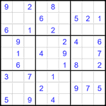 Судоку 9х9 #1910 легкий