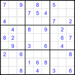 Судоку 9х9 #1911 легкий