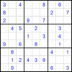 Судоку 9х9 #1916 легкий