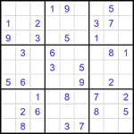 Судоку 9х9 #1919 легкий