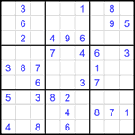 Судоку 9х9 #1920 легкий