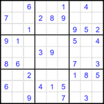 Судоку 9х9 #1923 легкий