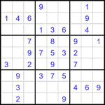 Судоку 9х9 #1924 легкий