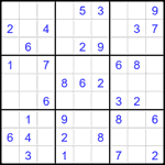 Судоку 9х9 #1927 легкий