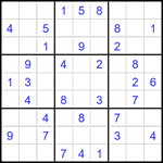 Судоку 9х9 #1928 легкий