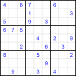 Судоку 9х9 #1841 средний