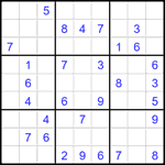 Судоку 9х9 #1842 средний